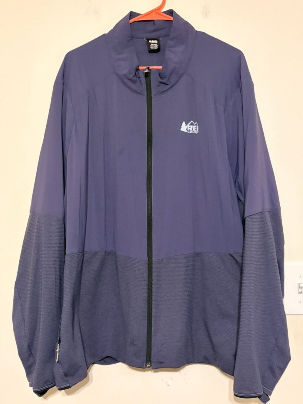 Men's REI Blue/Purple Swiftland Insulated Running Jacket Full Zip Size 3XL